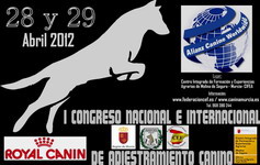 I CONGRESO NACIONAL E INTERNACIONAL DE ADIESTRAMIENTO CANINO 2012