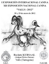 Exposición nacional e internacional canina VALLS - 2012